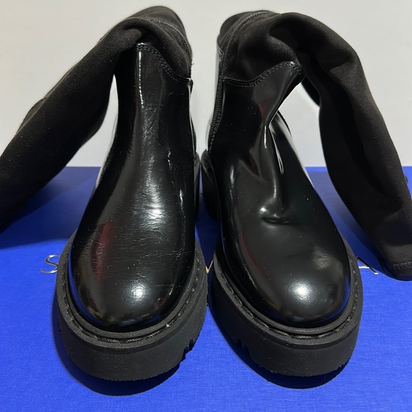 🔥🔥🔥NEW Aquatalia Hillaria Leather & Suede Knee High Boots - Picture 7 of 14